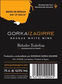 Contraetiqueta Gorka Izagirre | Nueva contraetiqueta del vino Gorka Izagirre 2017